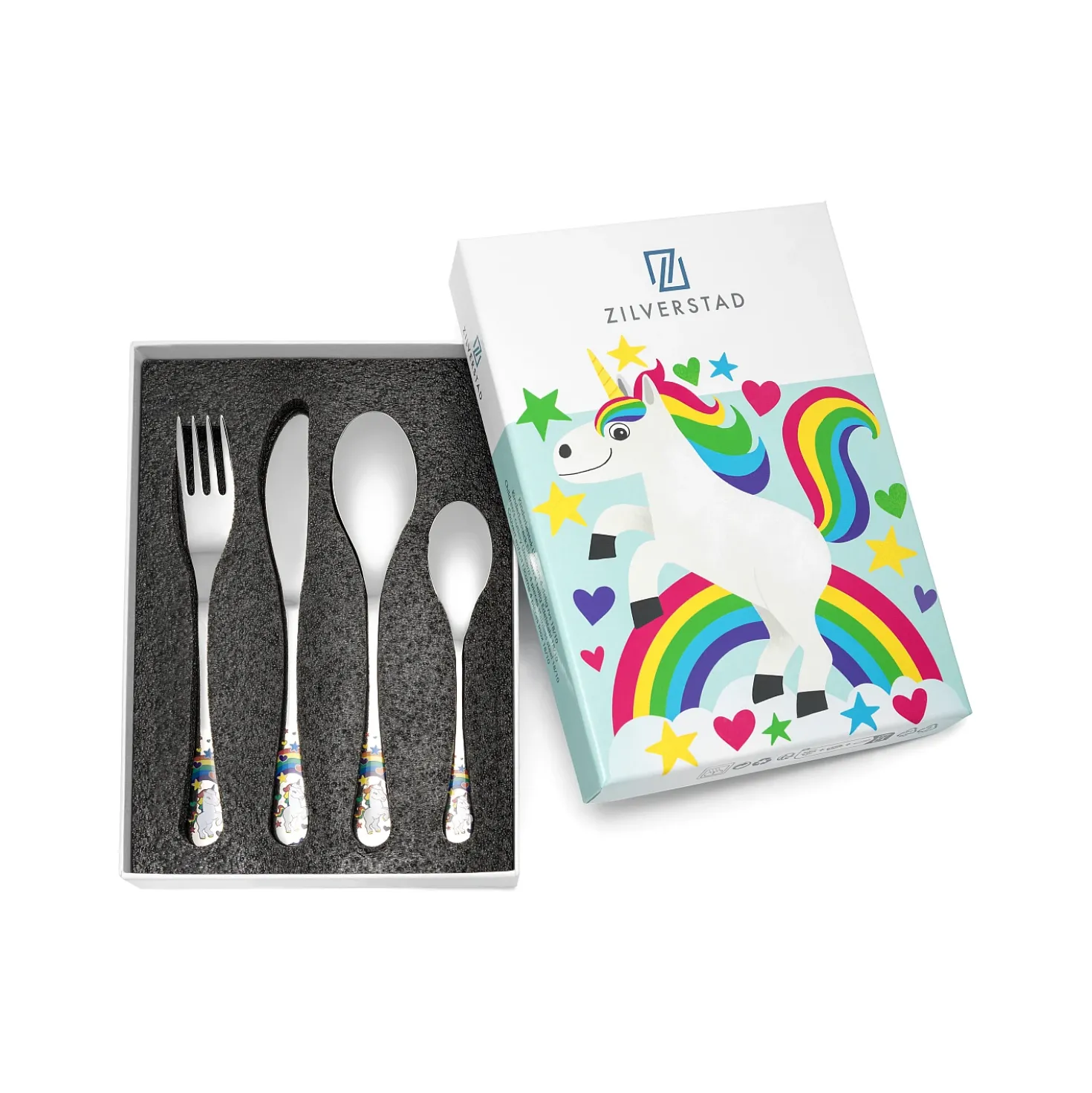 Zilverstad Kinderbestek Unicorn